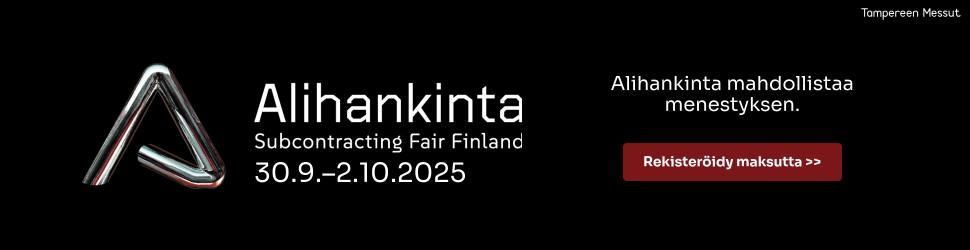 Alihankintamessujen banneri
