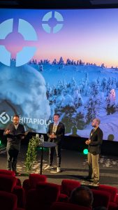 Ilmastoyhteisö kickoff Tennispalatsi Riku Rantala, Antti Pulkkanen, Jussi Hakanen